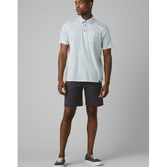 (A53) PRANA Men's Brion 9" Shorts in Charcoal, Size 28, NWT - Picture 2 of 13